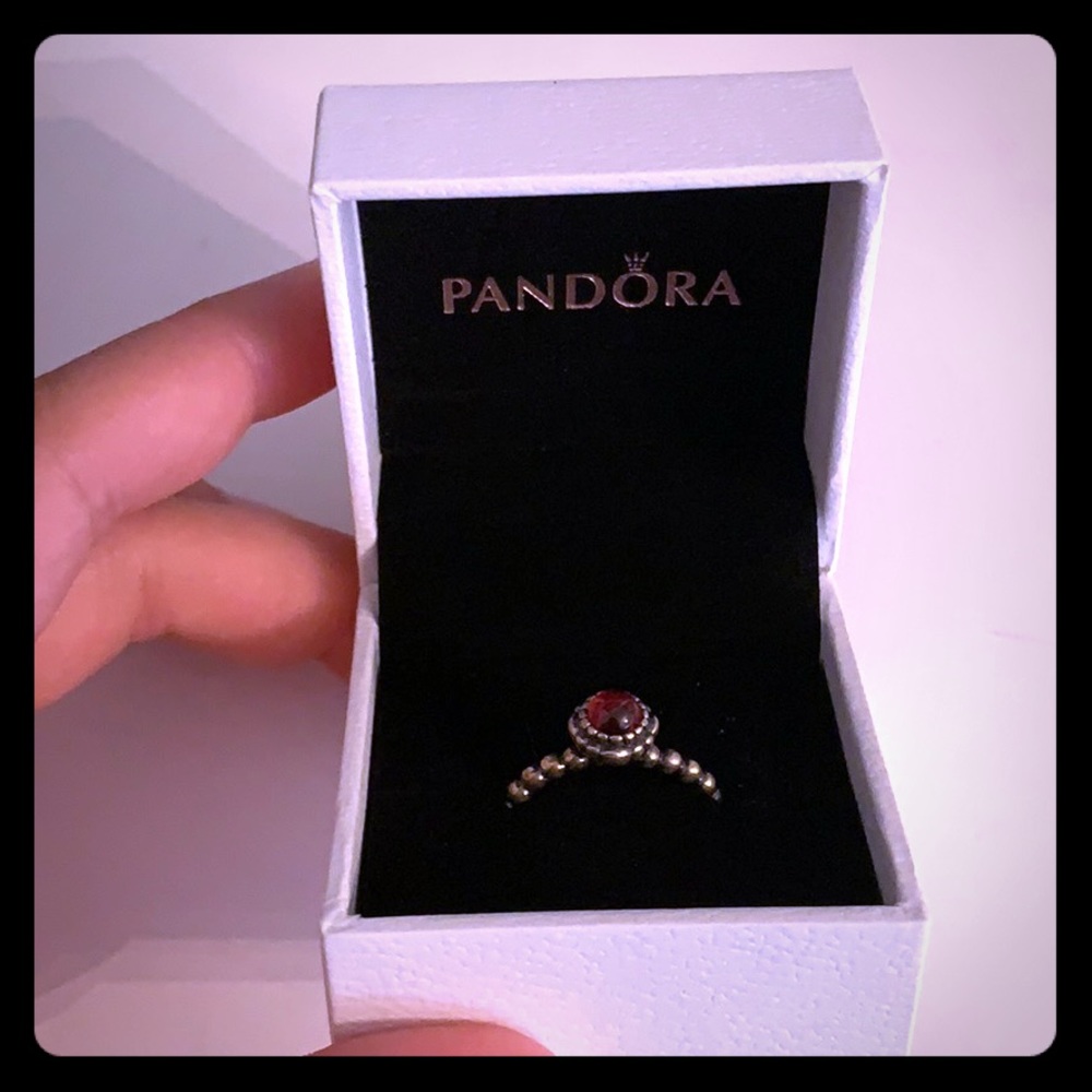 Red pandora ring